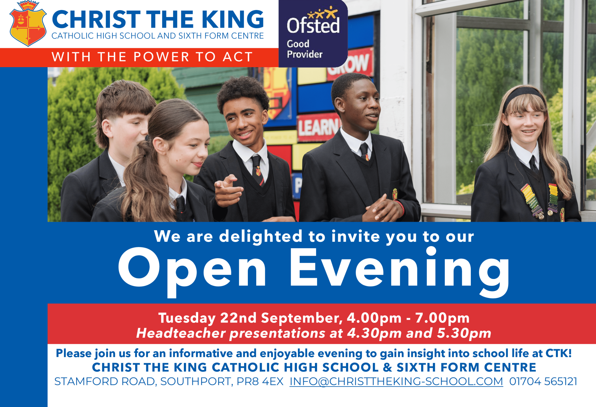 CTK Open Day Advert - 22nd September